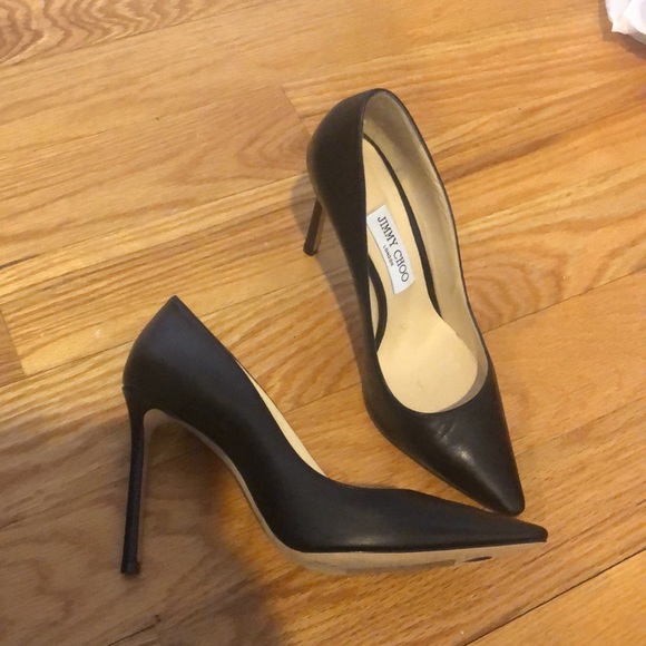JIMMY CHOO SIMPLE CLASSIC LEATHER PUMP 38.5 - Picture 7 of 14
